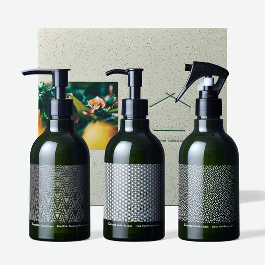 ベーシックトリオディッシュ＆ファブリックミスト＆ハンドソープ