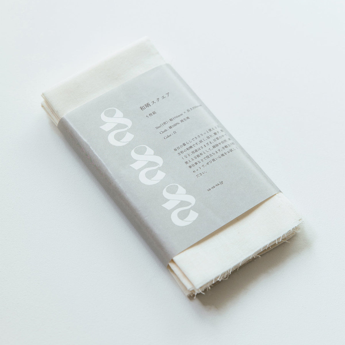 「さささ」和晒スクエア 5枚組